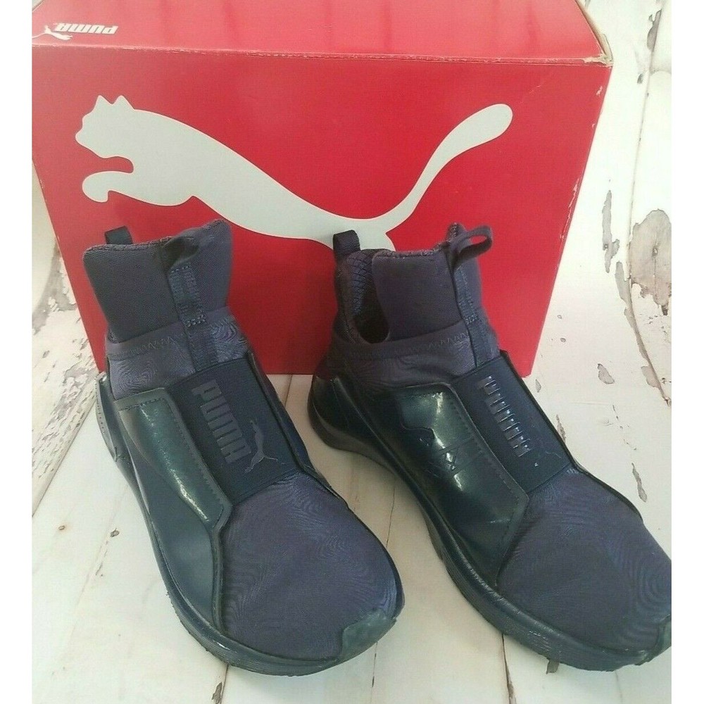 Puma Blue Athletic Shoes with Modern Slip-On Design